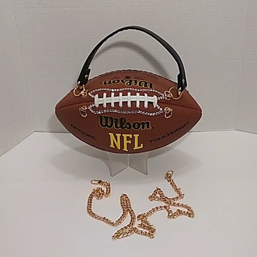 HANDMADE BLING BLING Football Purse 🏈 - Picture 9 of 17
